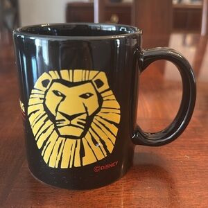 Vintage Disney The Lion King Broadway Musical Souvenir Coffee Tea Mug Cup